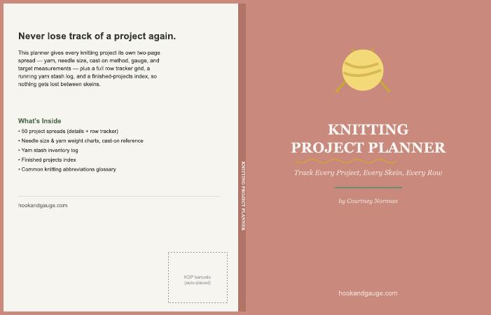 Knitting Project Planner cover